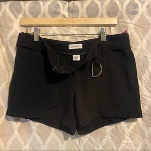 Calvin Klein Black Dress Shorts Size 2 EUC